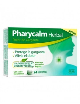 Pharycalm Herbal Sore Throat Treatment, 24 Tablets